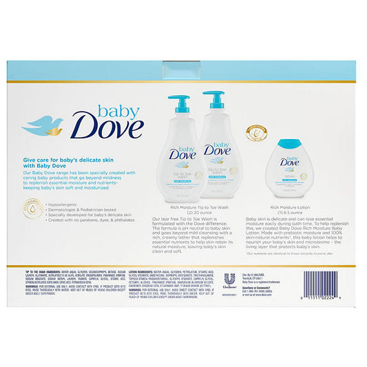 Baby Dove Wash and Lotion (2 - 20 fl. oz. & 1 - 6.5 fl. oz.)