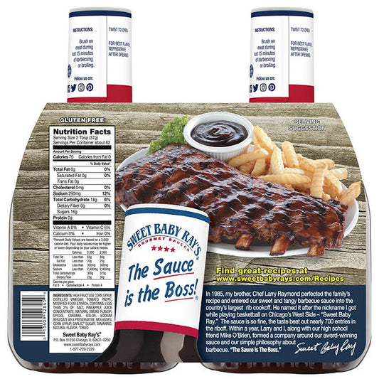 Sweet Baby Ray's Barbecue Sauce (40 oz., 2 pk.)