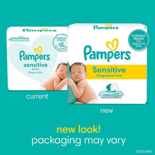 Pampers Sensitive Baby Wipes, Fragrance Free (896 ct.)