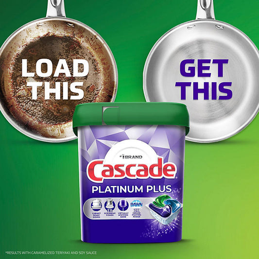 Cascade Platinum Plus ActionPacs Dishwasher Detergent Pacs, Fresh Scent (81 ct.)