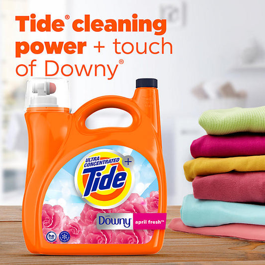 Tide + Downy Liquid Laundry Detergent, April Fresh (150 fl. oz., 110 loads)