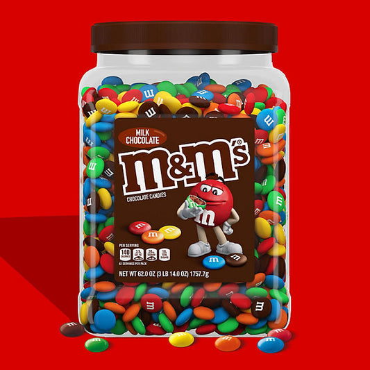 M&M'S Milk Chocolate Candy Bulk Jar (62 oz.)