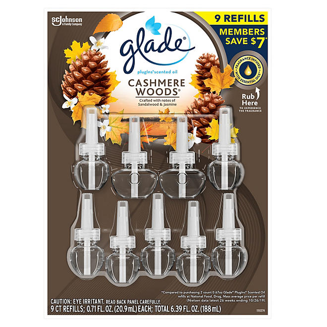 Glade Plugins Scented Essential Oil Refills (6.39 fl. oz... 9 ct.)