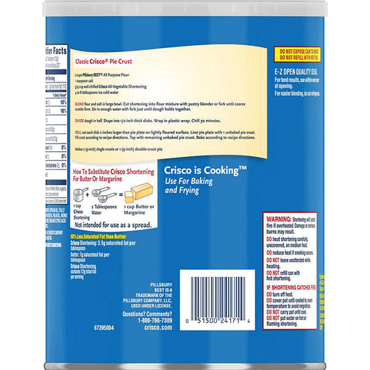 Crisco All-Vegetable Shortening (6 lbs.)