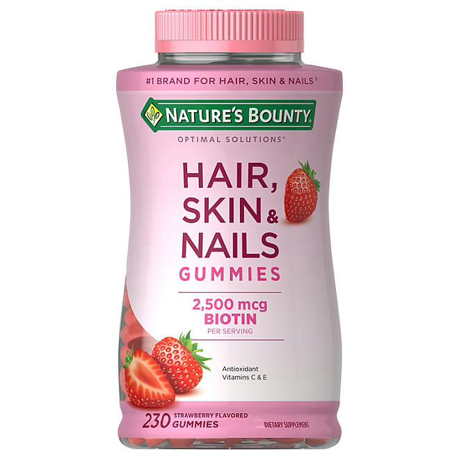 Nature's Bounty Hair Skin and Nails Vitamins With Biotin, Gummies (230 ct.)