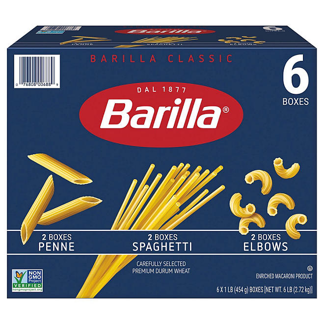 Barilla Pasta Variety Pack (16 oz., 6 pk.)