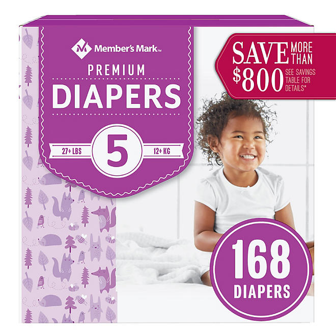 Member's Mark Premium Baby Diapers (27+ lbs.)