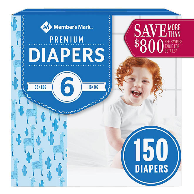 Member's Mark Premium Baby Diapers (35+ lbs.)