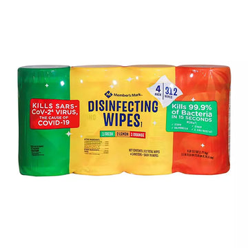 Member's Mark Disinfecting Wipes, Variety Pack (78 wipes/pk., 4 pk.)