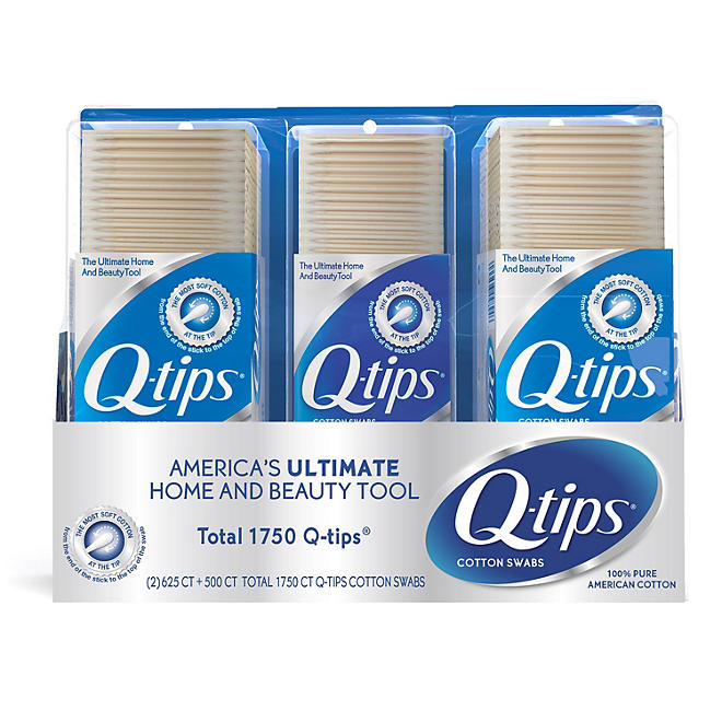 Q-tips Cotton Swabs (625 ct., 2 pk. & 1 - 500 ct.)