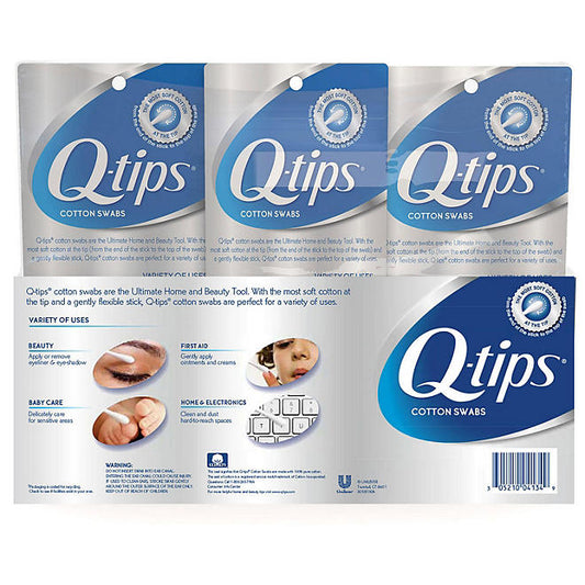 Q-tips Cotton Swabs (625 ct., 2 pk. & 1 - 500 ct.)