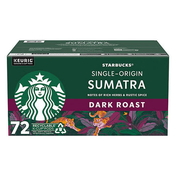 Starbucks Single-Origin Sumatra Coffee K-Cups (72 ct.)