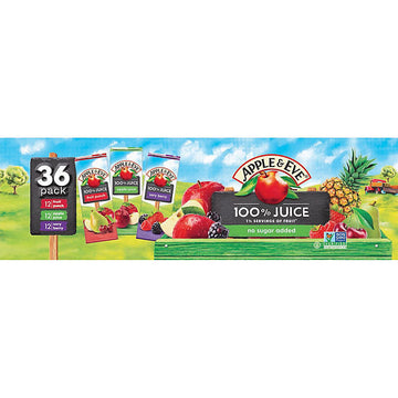 Apple & Eve 100% Juice Variety Pack (6.75 fl. oz., 36 pk.)