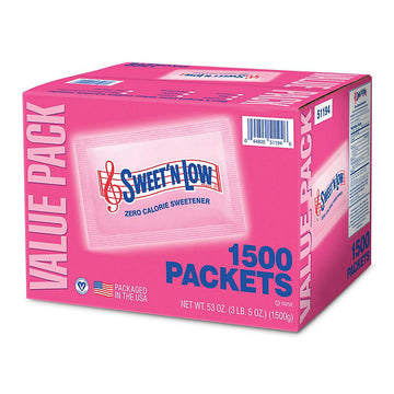 Sweet'N Low Zero-Calorie Sweetener Packets (1,500 ct.)