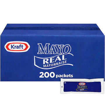 Kraft Real Mayo Mayonnaise Single Serve Pouches (200 ct.)