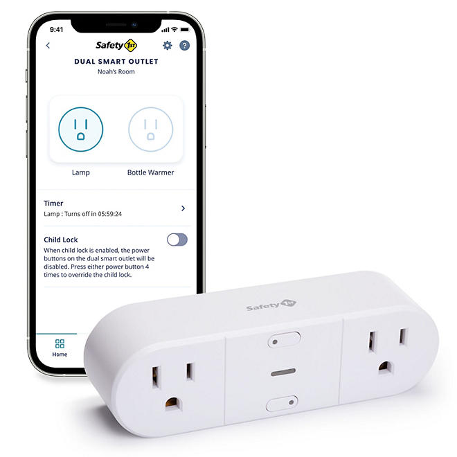 Safety 1st Dual Smart Outlet, White