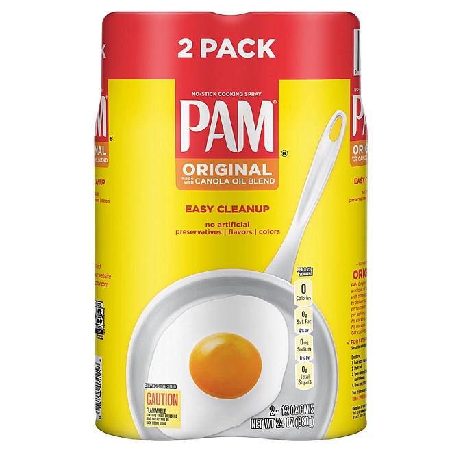 PAM Original Cooking Spray (12 oz., 2 pk.)